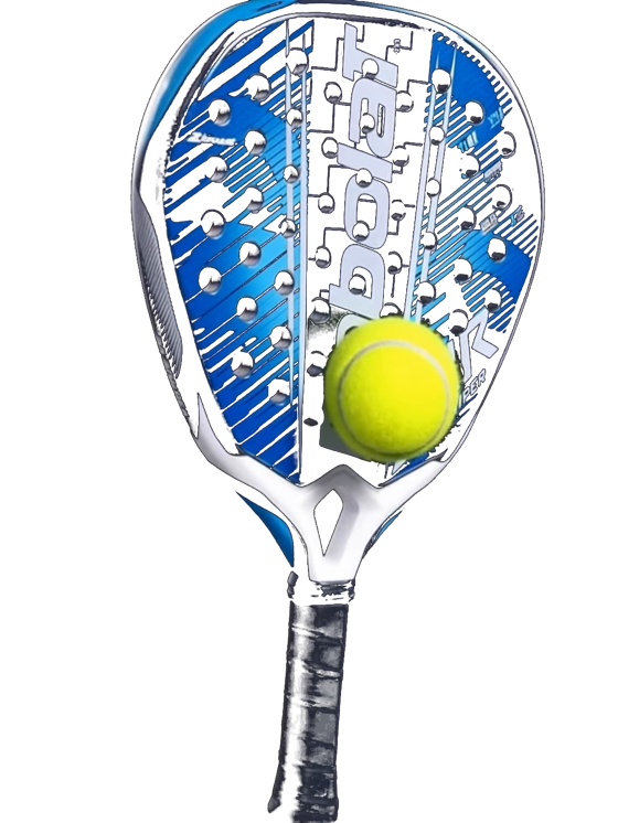 Raquette de padel et balle